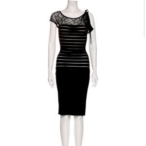 HERVE LEGER
Lace Pattern Knee-Length Dress